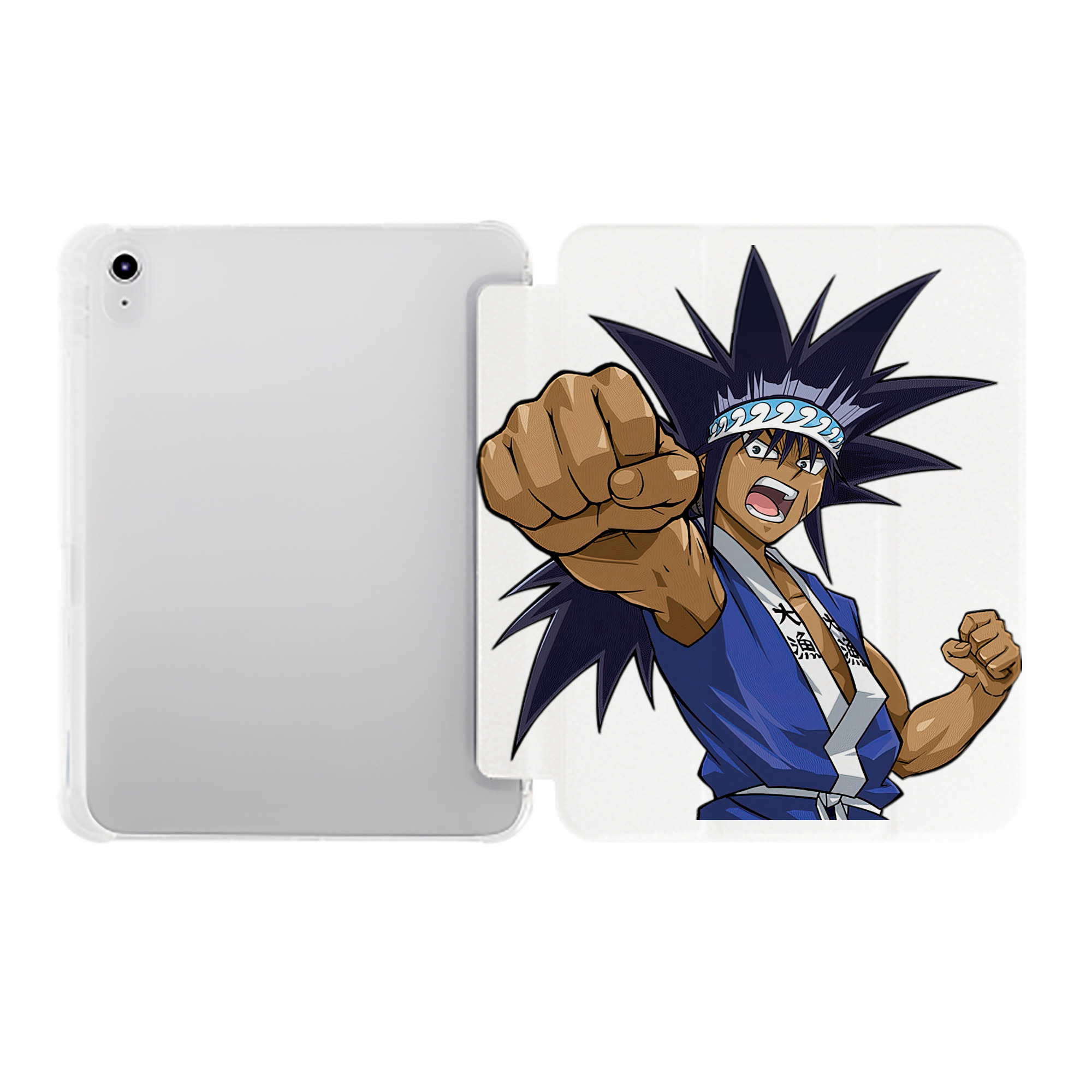 （画像用） 遊☆戯☆王 Yu-Gi-Oh! IPad ケース ペン収納付き 三つ折りスタンド PUレザー×シリコン 対応機種9.5/10.5/10.9インチ